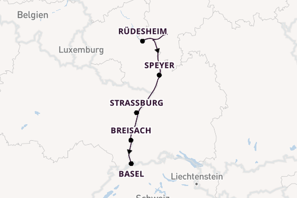 Rhein ab Frankfurt am Main, Deutschland auf der A-ROSA CLEA