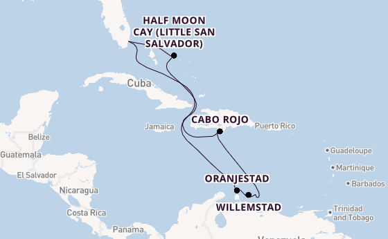 Caribbean from Miami, Florida with the Zuiderdam