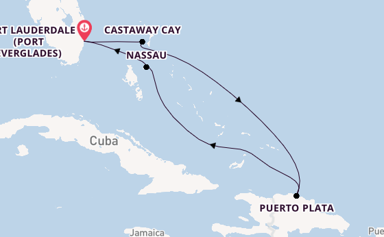 Caribbean from Fort Lauderdale (Port Everglades), Florida with the Disney Destiny