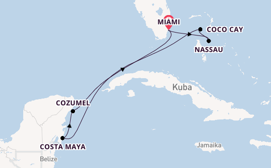 Karibik ab Miami auf der Independence of the Seas