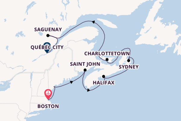 11 day cruise with the Emerald Princess to Québec City