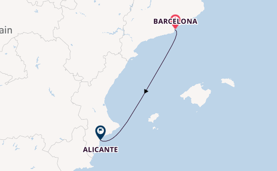 Western Mediterranean from Barcelona, Spain with the Costa Diadema