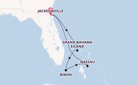 Caribbean vanaf Jacksonville, Florida Verenigde Staten met de Norwegian Dawn