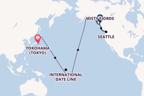 Transpacific from Yokohama (Tokyo), Japan with the Queen Elizabeth