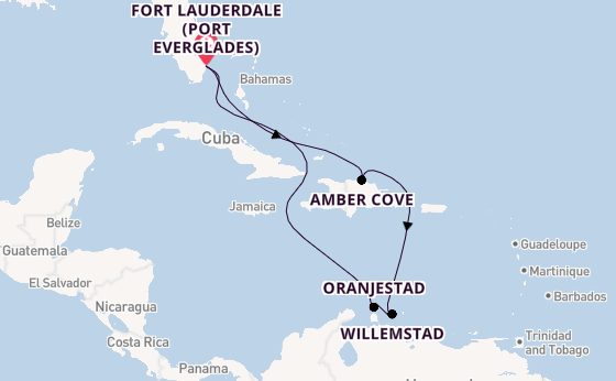 Caribbean from Fort Lauderdale (Port Everglades), Florida with the Regal Princess