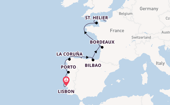 Portugal from Lisbon, Portugal with the Seven Seas Mariner