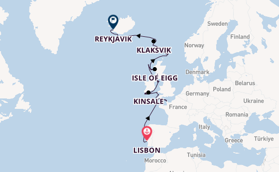 British Isles from Lisbon, Portugal with the Seabourn Pursuit
