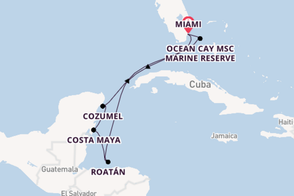 Aanschouw Costa Maya met MSC Cruises