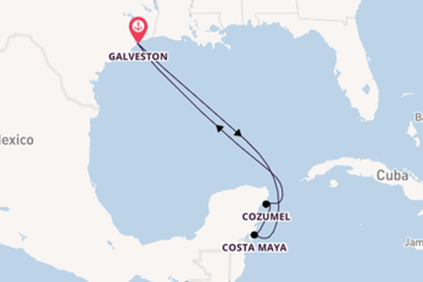 Cruise met Royal Caribbean naar het sprankelende Galveston