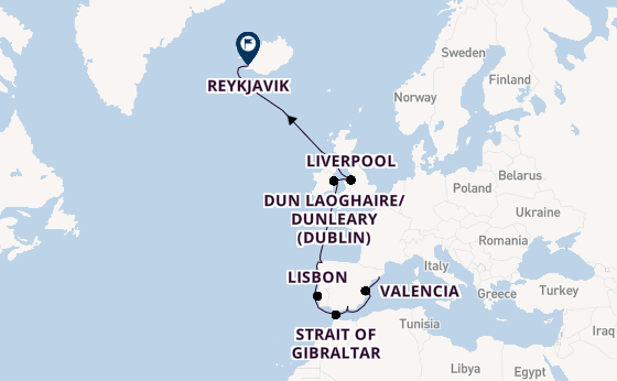 Western Mediterranean from Barcelona, Spain with the Viking Sea