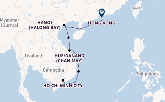 Southeast Asia from Ho Chi Minh City, Vietnam with the Azamara Quest