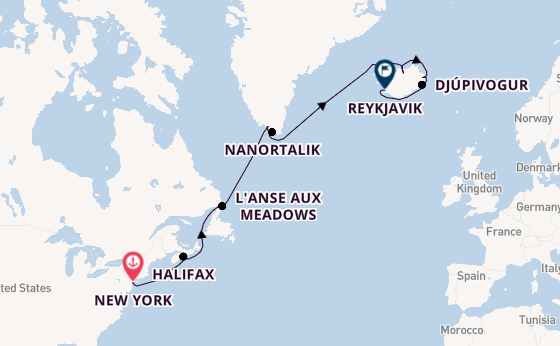 Transatlantic from New York, USA with the Viking Sea