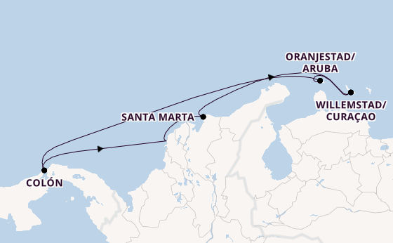 South America from Cartagena, Colombia with the Grandeur of the Seas