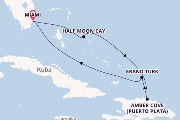 Karibik ab Miami, Florida, USA auf der Carnival Magic