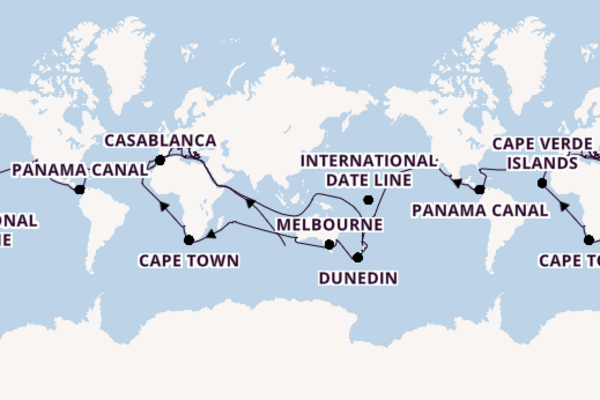 World Cruise From Los Angeles with the Island Princess