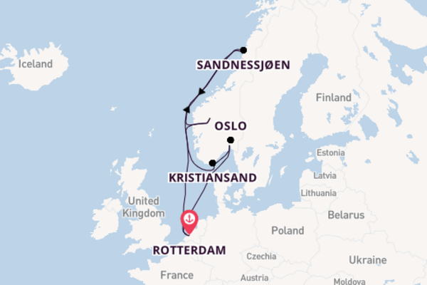 Cruise met Holland America Line naar Kristiansand