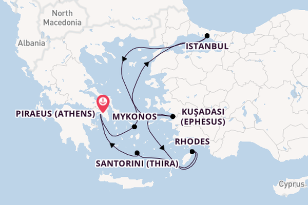 Eastern Mediterranean from Athens with the Norwegian Getaway