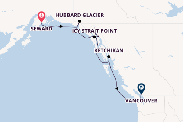 Sailing with Royal Caribbean from Seward to Vancouver