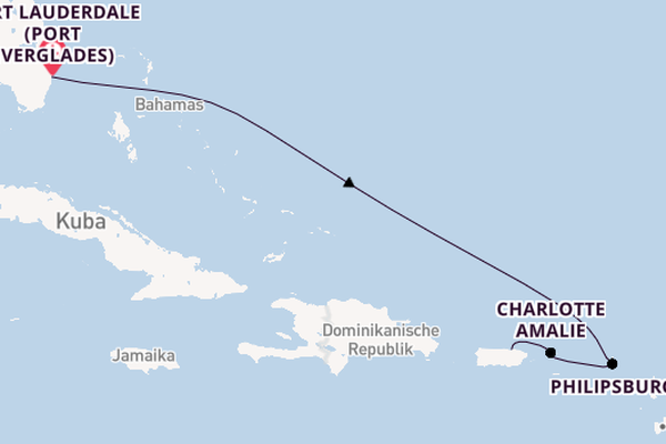 Östliche Karibik ab Fort Lauderdale (Port Everglades), USA auf der Radiance of the Seas