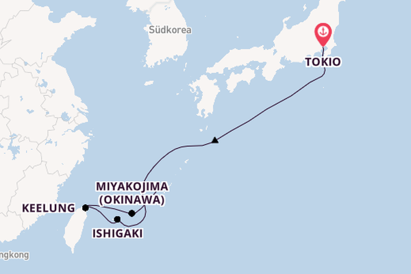 Japan ab Tokio, Japan auf der MSC Bellissima