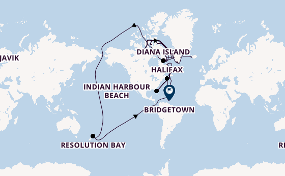 Weltreise ab Reykjavik, Island auf der Seabourn Venture