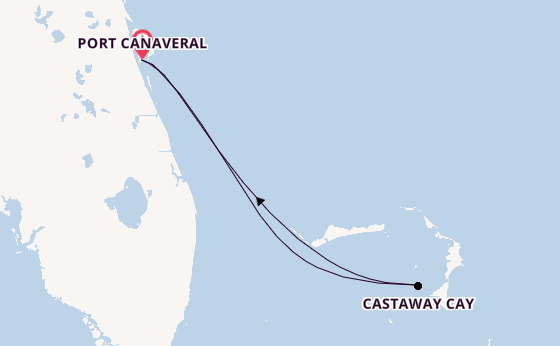 Caribbean vanaf Port Canaveral, Verenigde Staten met de Disney Wish