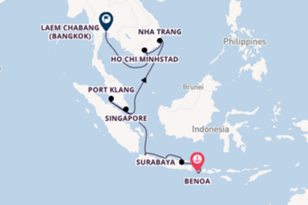 Bezoek Jakarta met Norwegian Cruise Line