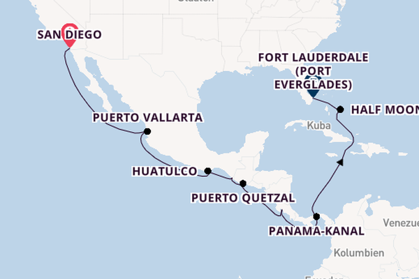 Koningsdam – Vielfältiges Mittelamerika & wundervoller Panamakanal