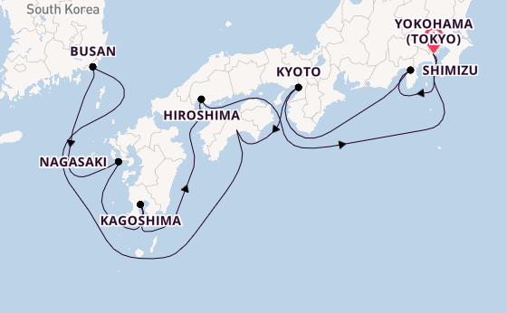 Japan from Yokohama (Tokyo), Japan with the Celebrity Solstice