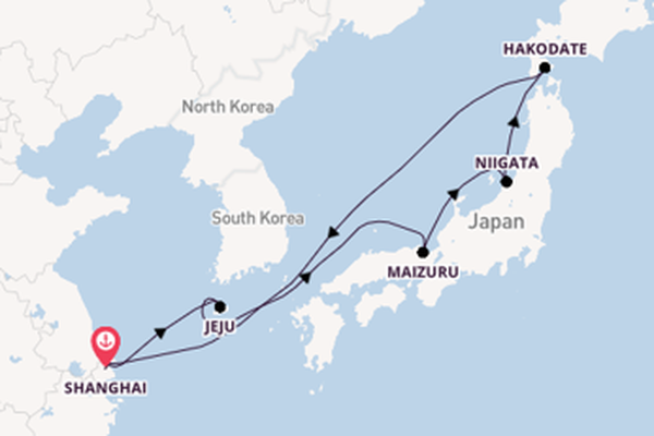 East Asia from Shanghai, China with the Spectrum of the Seas