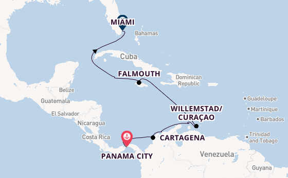 Caribbean from Panama City, Panama with the Marina