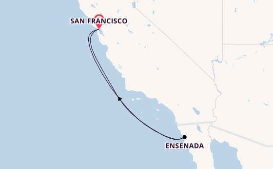 Amerikaanse Westkust vanaf San Francisco, Verenigde Staten met de Carnival Luminosa