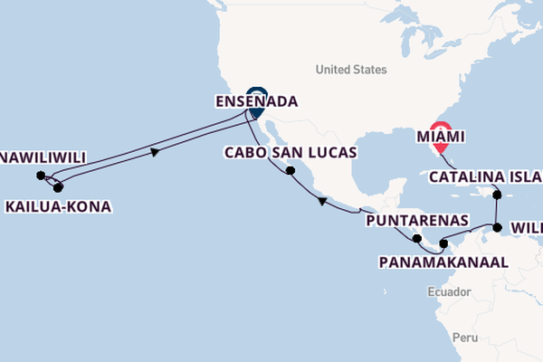 Polynesië vanaf Miami, Verenigde Staten met de Seabourn Sojourn