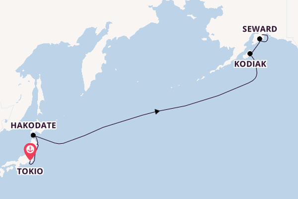Transpazifik ab Tokio, Japan auf der Azamara Pursuit