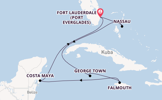 Karibik ab Fort Lauderdale (Port Everglades), USA auf der Explorer of the Seas