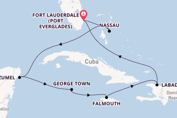 9 day voyage from Fort Lauderdale (Port Everglades)