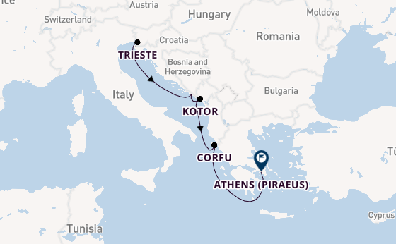 Mediterranean Sea from Trieste, Italy with the Rotterdam