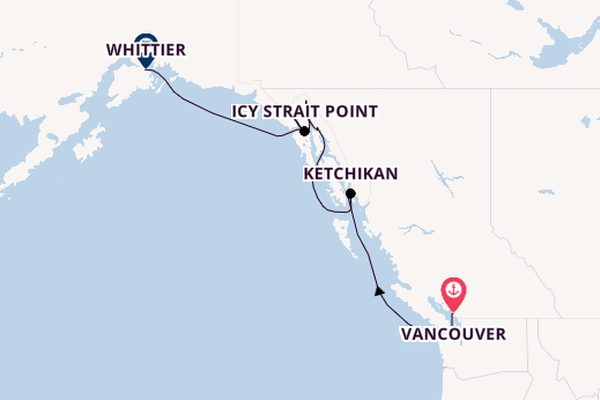 Alaska from Vancouver, British Columbia with the Norwegian Jade