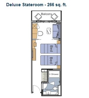 Deluxe Stateroom: Cat. DS