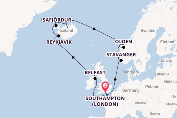 Norway From Southampton with the Norwegian Prima