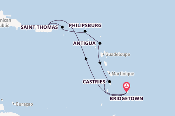 Luxury Southern Caribbean & St Lucia with Barbados Stay