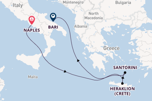Cruising with MSC Cruises from Naples to Bari