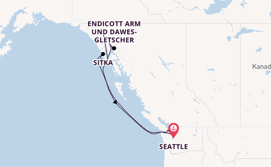 Alaska ab Seattle, USA auf der Anthem of the Seas