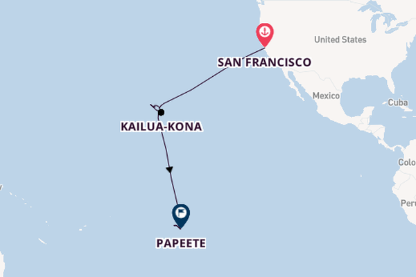 Polynesië vanaf San Francisco, Verenigde Staten met de Azamara Quest