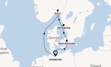 Noorwegen vanaf Kiel, Duitsland met de Mein Schiff 6