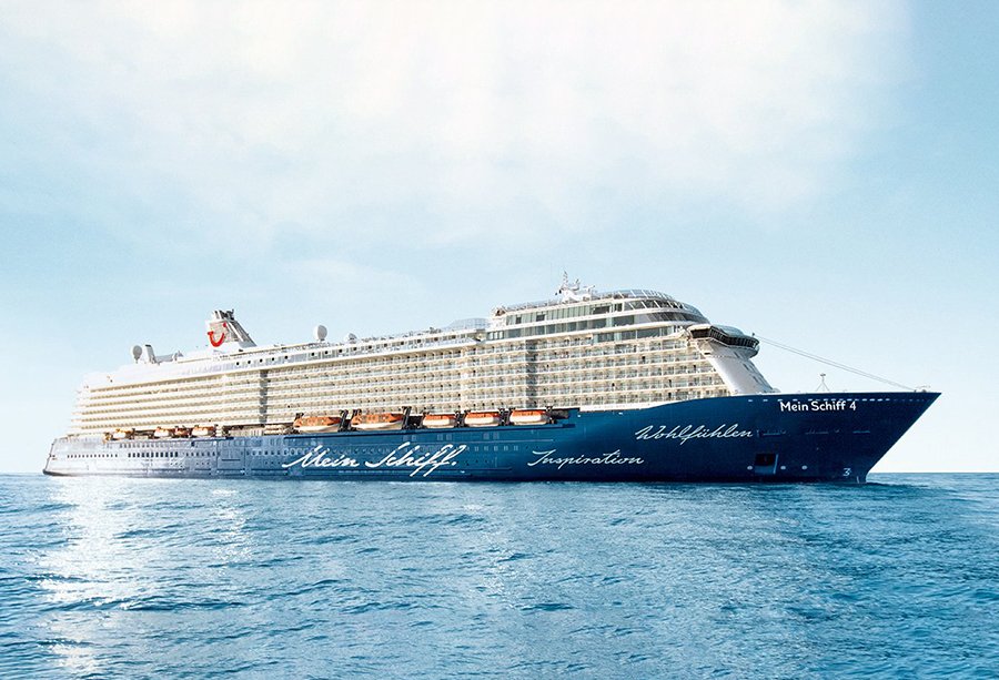 at sea