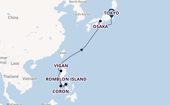 South East Asia from Manila, Philippines with the Silver Whisper
