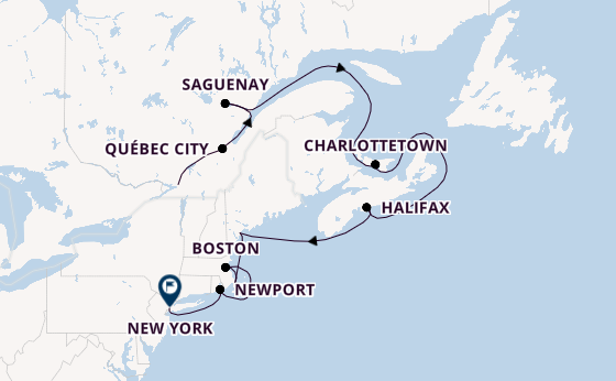 East Coast of America from Montreal, Canada with the Seabourn Ovation 