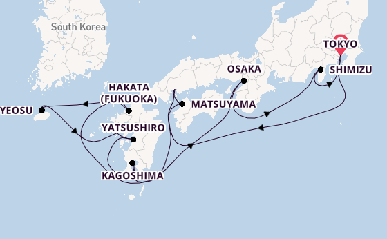 Japan from Tokyo, Japan with the Seabourn Encore