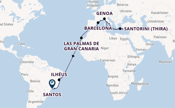 Transatlantic from Rome (Civitavecchia), Italy with the MSC Divina